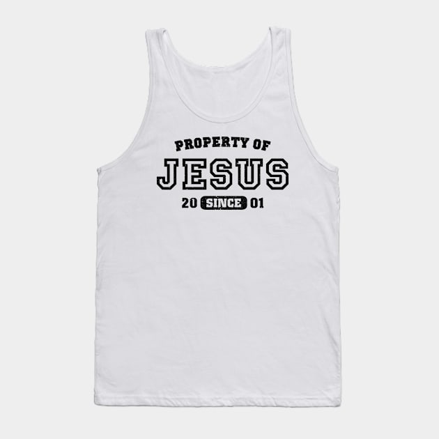 Property of Jesus since 2001 Tank Top by CamcoGraphics